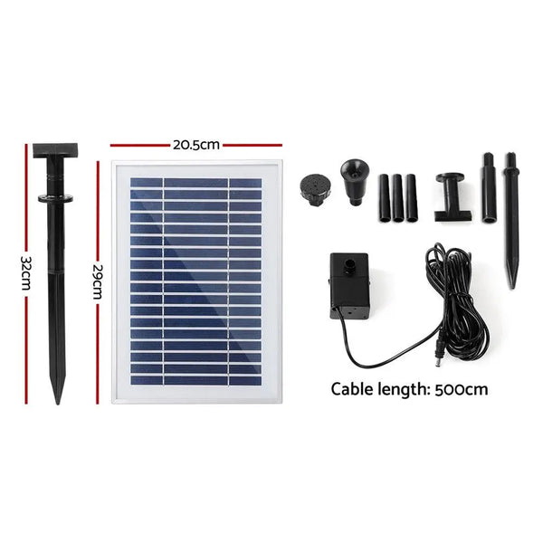 Gardeon Solar Pond Pump Powered Water Outdoor Submersible Fountains Filter 4.6FT Deals499