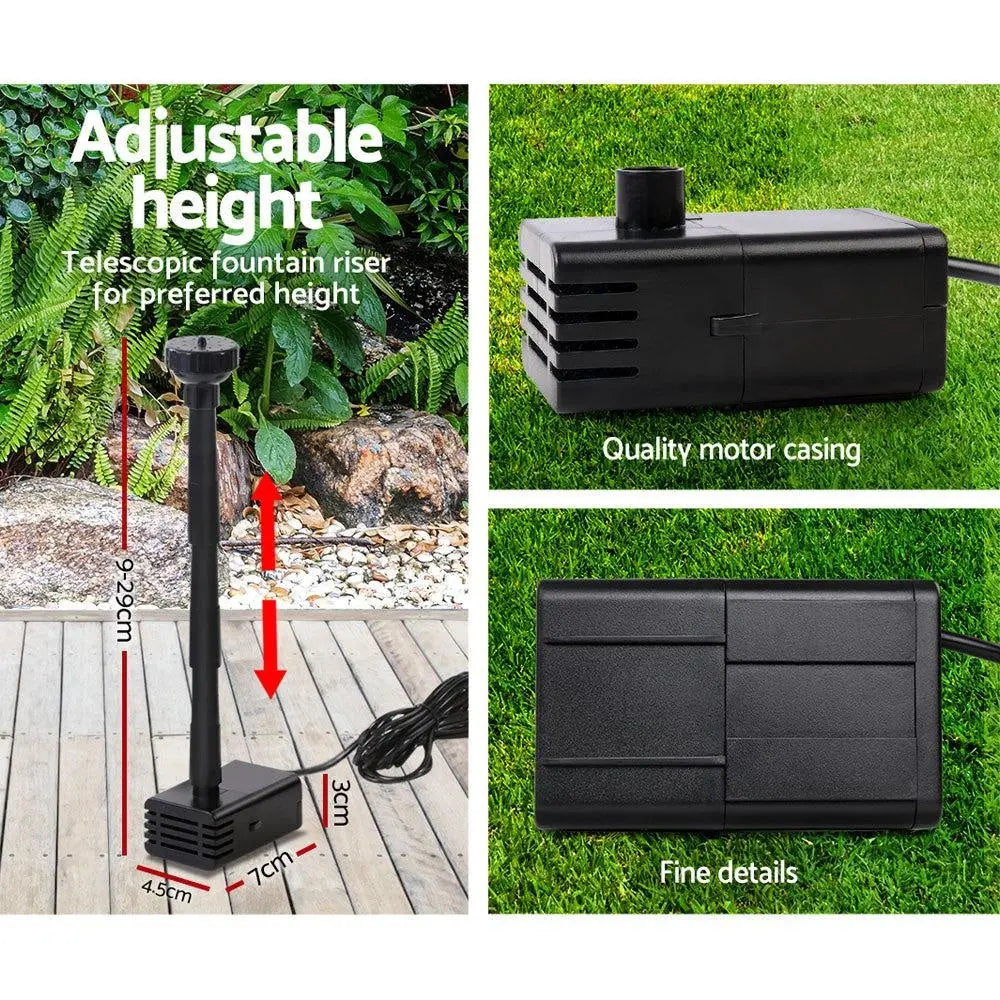 Gardeon Solar Pond Pump Powered Water Outdoor Submersible Fountains Filter 4.6FT Deals499