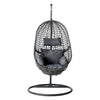 Gardeon Swing Chair Egg Hammock With Stand Outdoor Furniture Wicker Seat Black from Deals499 at Deals499