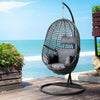 Gardeon Swing Chair Egg Hammock With Stand Outdoor Furniture Wicker Seat Black from Deals499 at Deals499