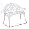 Gardeon Victorian Garden Bench White Deals499