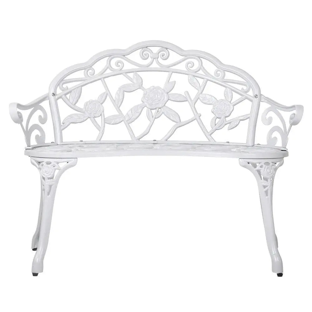 Gardeon Victorian Garden Bench White Deals499