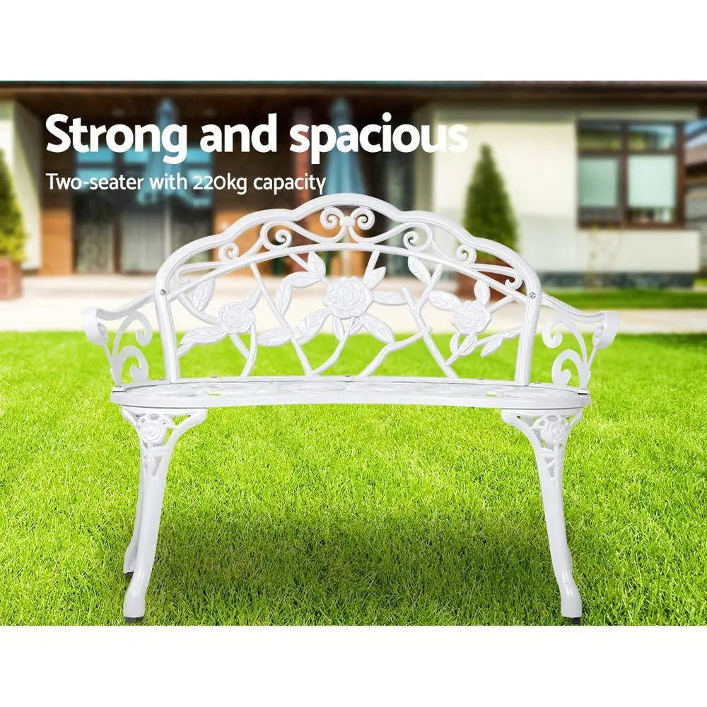 Gardeon Victorian Garden Bench White Deals499