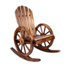 Gardeon Wagon Wheels Rocking Chair - Brown Deals499