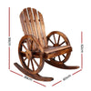 Gardeon Wagon Wheels Rocking Chair - Brown Deals499