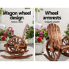 Gardeon Wagon Wheels Rocking Chair - Brown Deals499