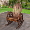 Gardeon Wagon Wheels Rocking Chair - Brown Deals499