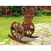 Gardeon Wagon Wheels Rocking Chair - Brown Deals499