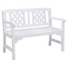 Gardeon Wooden Garden Bench 2 Seat Patio Furniture Timber Outdoor Lounge Chair White Deals499