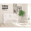 Gardeon Wooden Garden Bench 2 Seat Patio Furniture Timber Outdoor Lounge Chair White Deals499