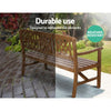 Gardeon Wooden Garden Bench 3 Seat Patio Furniture Timber Outdoor Lounge Chair Natural Deals499