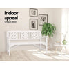 Gardeon Wooden Garden Bench 3 Seat Patio Furniture Timber Outdoor Lounge Chair White Deals499