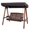Gardeon Wooden Swing Chair Garden Bench Canopy 3 Seater Outdoor Furniture Deals499
