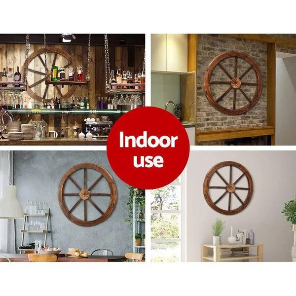 Gardeon Wooden Wagon Wheel Deals499