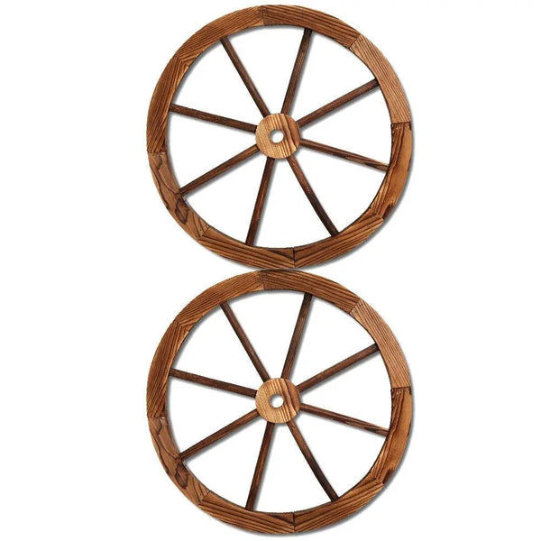Gardeon Wooden Wagon Wheel X2 Deals499