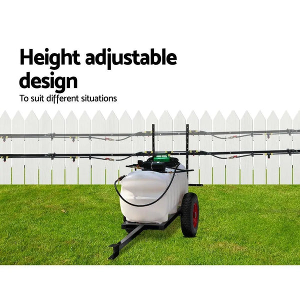 Giantz 100L ATV Weed Sprayer 5M Boom Trailer Spot Spray Tank Farm Pump Deals499