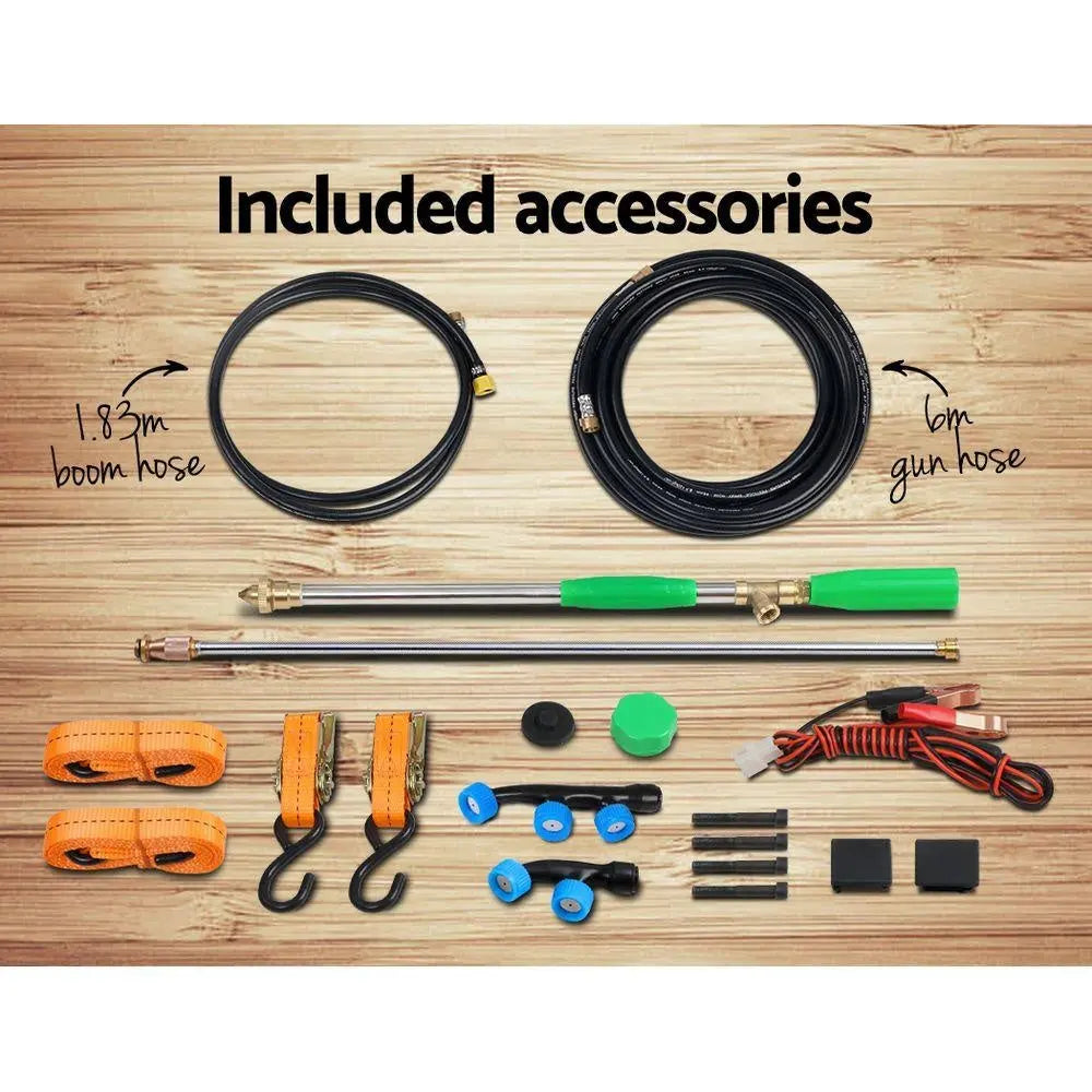 Giantz 100L ATV Weed Sprayer 5M Boom Trailer Spot Spray Tank Farm Pump Deals499