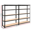Giantz 2.4MX1.8M Garage Shelving Warehouse Rack Pallet Racking Storage Steel Black Deals499