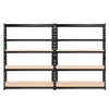 Giantz 2.4MX1.8M Garage Shelving Warehouse Rack Pallet Racking Storage Steel Black Deals499