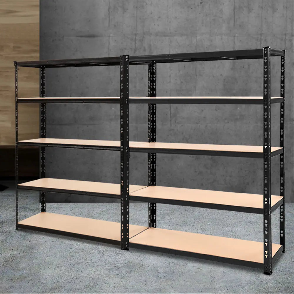 Giantz 2.4MX1.8M Garage Shelving Warehouse Rack Pallet Racking Storage Steel Black Deals499