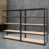Giantz 2.4MX1.8M Garage Shelving Warehouse Rack Pallet Racking Storage Steel Black Deals499