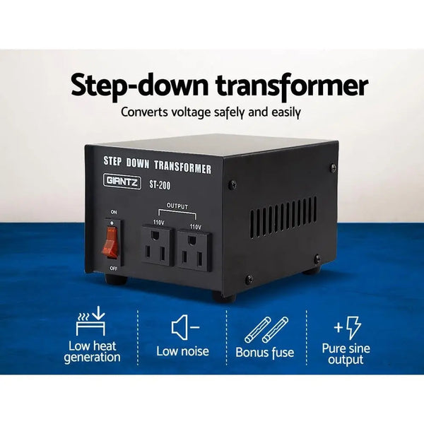 Giantz 200 Watt Step Down Transformer Deals499