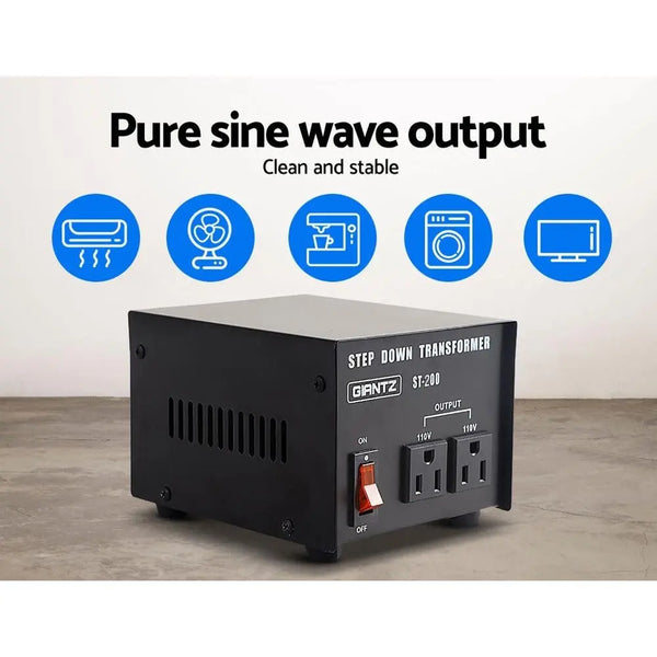 Giantz 200 Watt Step Down Transformer Deals499