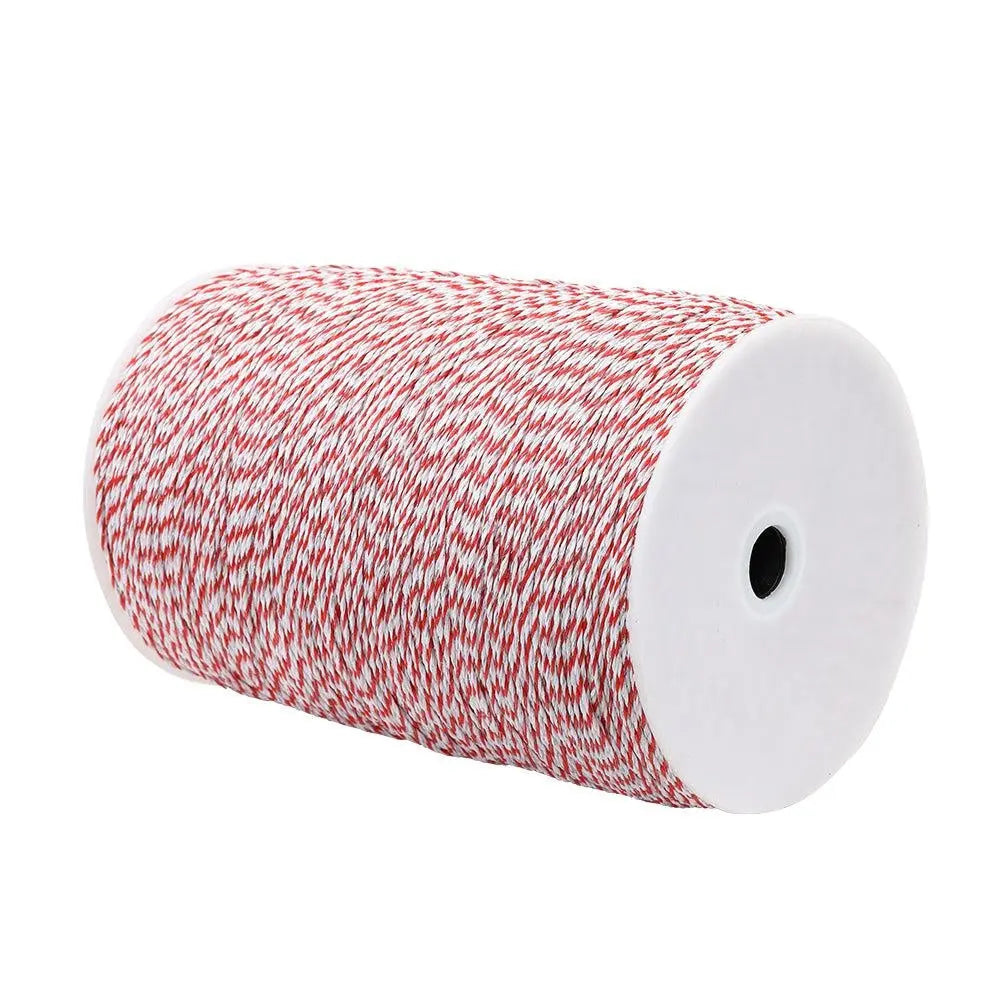 Giantz 2000M Polywire Roll Electric Fence Energiser Stainless Steel Poly Wire Deals499