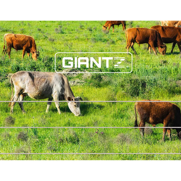 Giantz 2000M Polywire Roll Electric Fence Energiser Stainless Steel Poly Wire Deals499