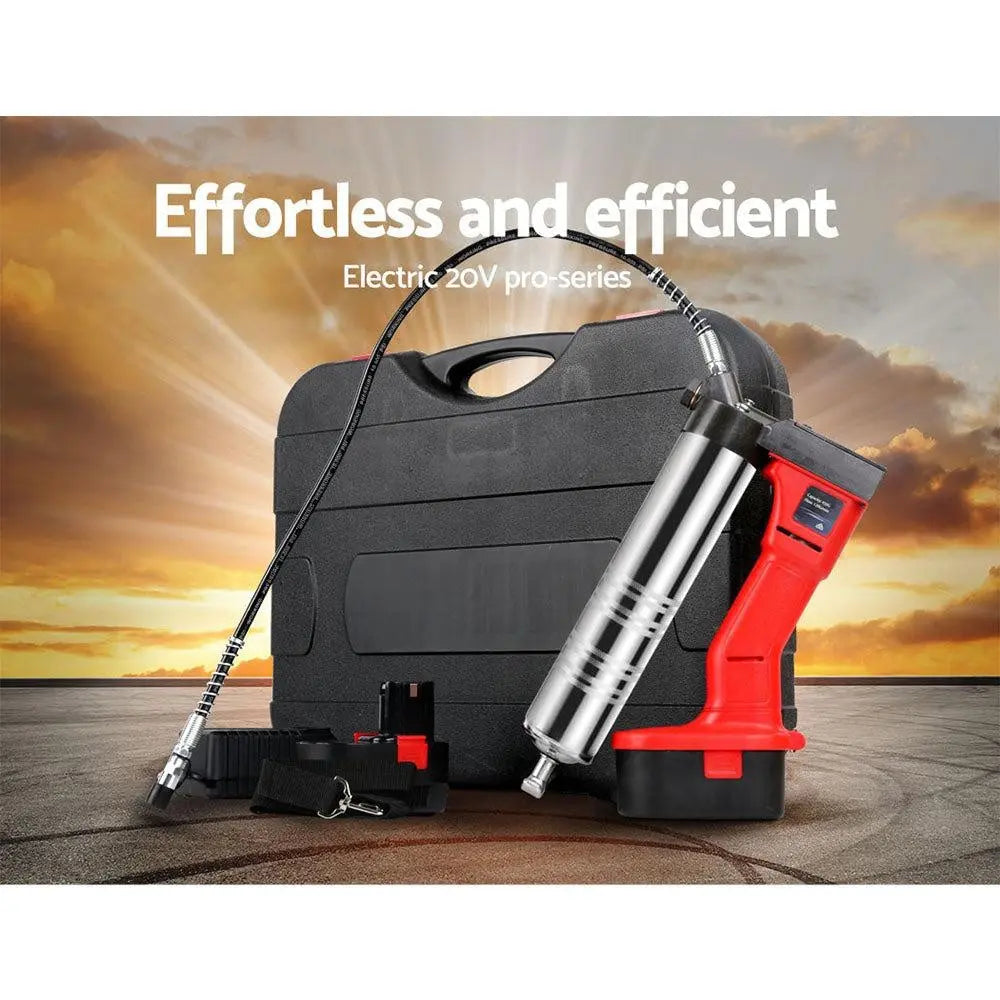 Giantz 20V Rechargeable Cordless Grease Gun - Red Deals499