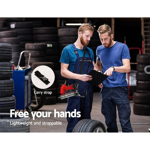 Giantz 20V Rechargeable Cordless Grease Gun - Red Deals499