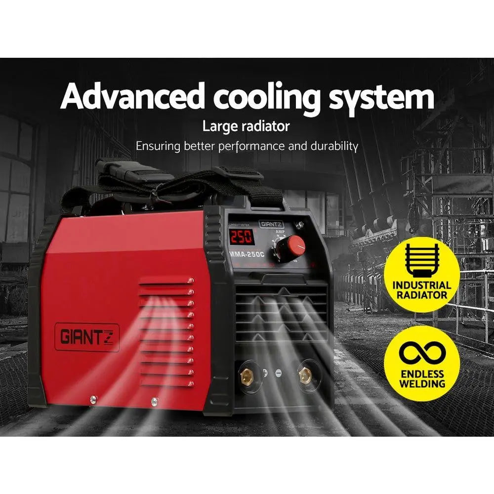 Giantz 250 Amp Inverter Welder MMA ARC DC IGBT Welding Machine Stick Portable Deals499