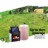 Giantz 3KM Solar Electric Fence Energiser Energizer 0.1J + 2000M Poly Fencing Wire Tape Deals499
