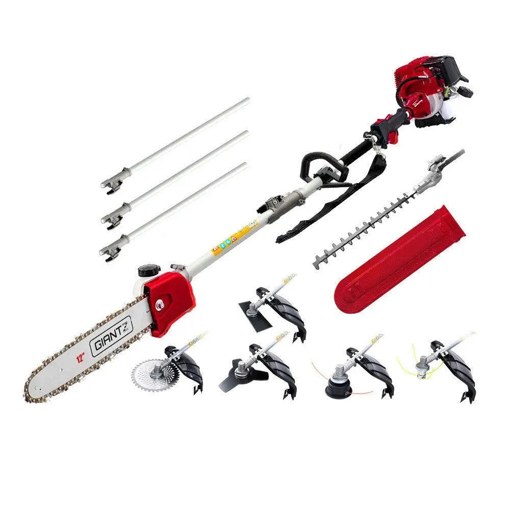 Giantz 4-STROKE Pole Chainsaw Brush Cutter Hedge Trimmer Saw Multi Tool Deals499