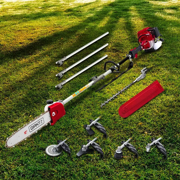 Giantz 4-STROKE Pole Chainsaw Brush Cutter Hedge Trimmer Saw Multi Tool Deals499