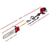 Giantz 4-STROKE Pole Chainsaw Hedge Trimmer Brush Cutter Whipper Multi Tool Saw Deals499