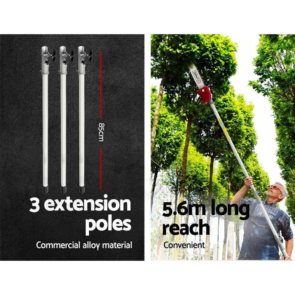 Giantz 4 Stroke Pole Chainsaw Petrol Chain Saw Brush Cutter Brushcutter Tree Deals499