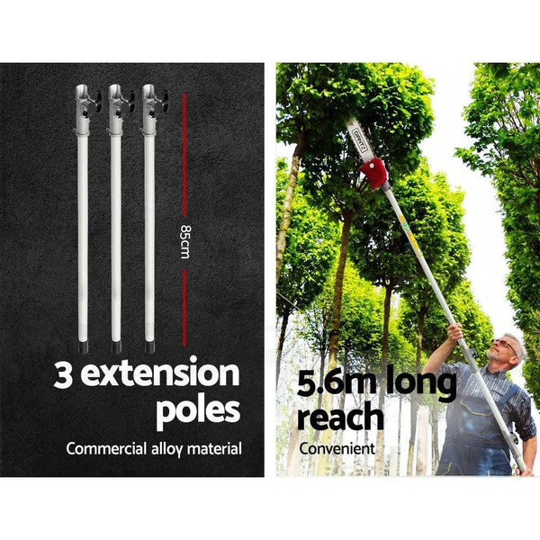 Giantz 4 Stroke Pole Chainsaw Petrol Chain Saw Brush Cutter Brushcutter Tree Deals499