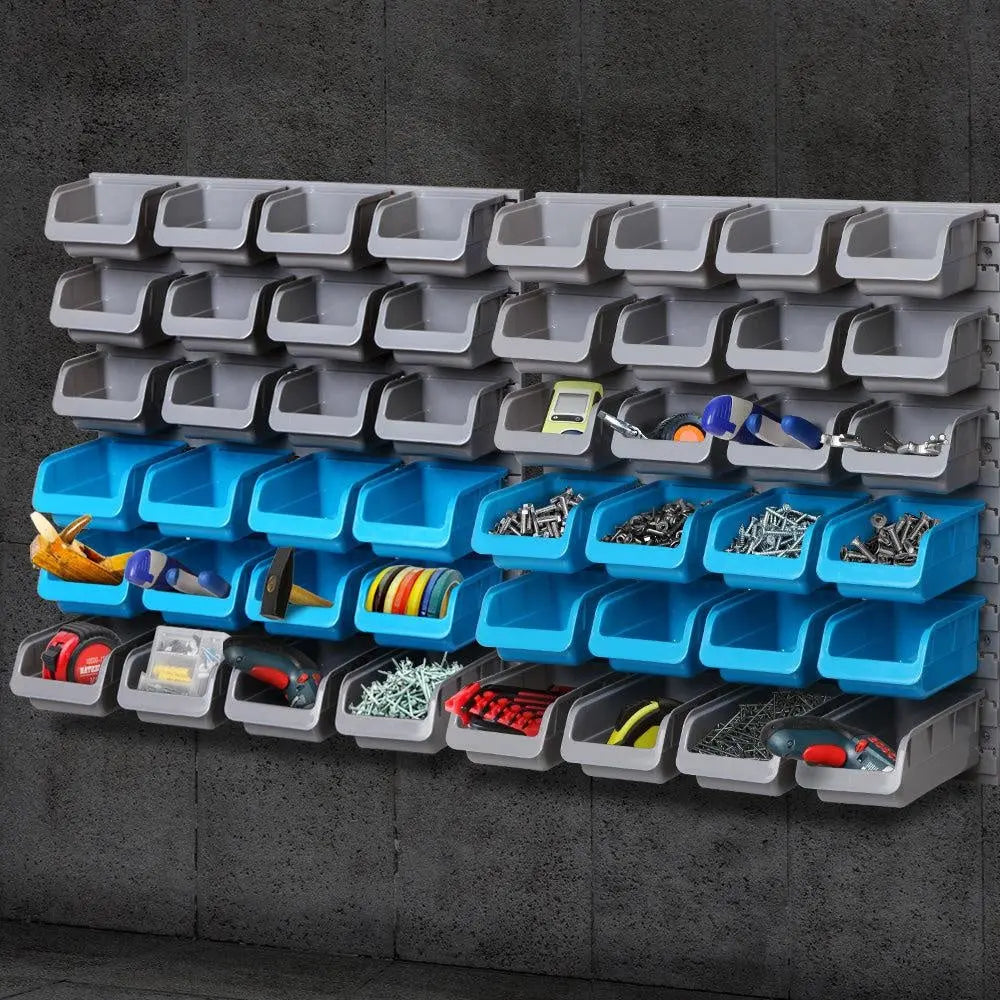 Giantz 48 Bin Wall Mounted Rack Storage Organiser Deals499