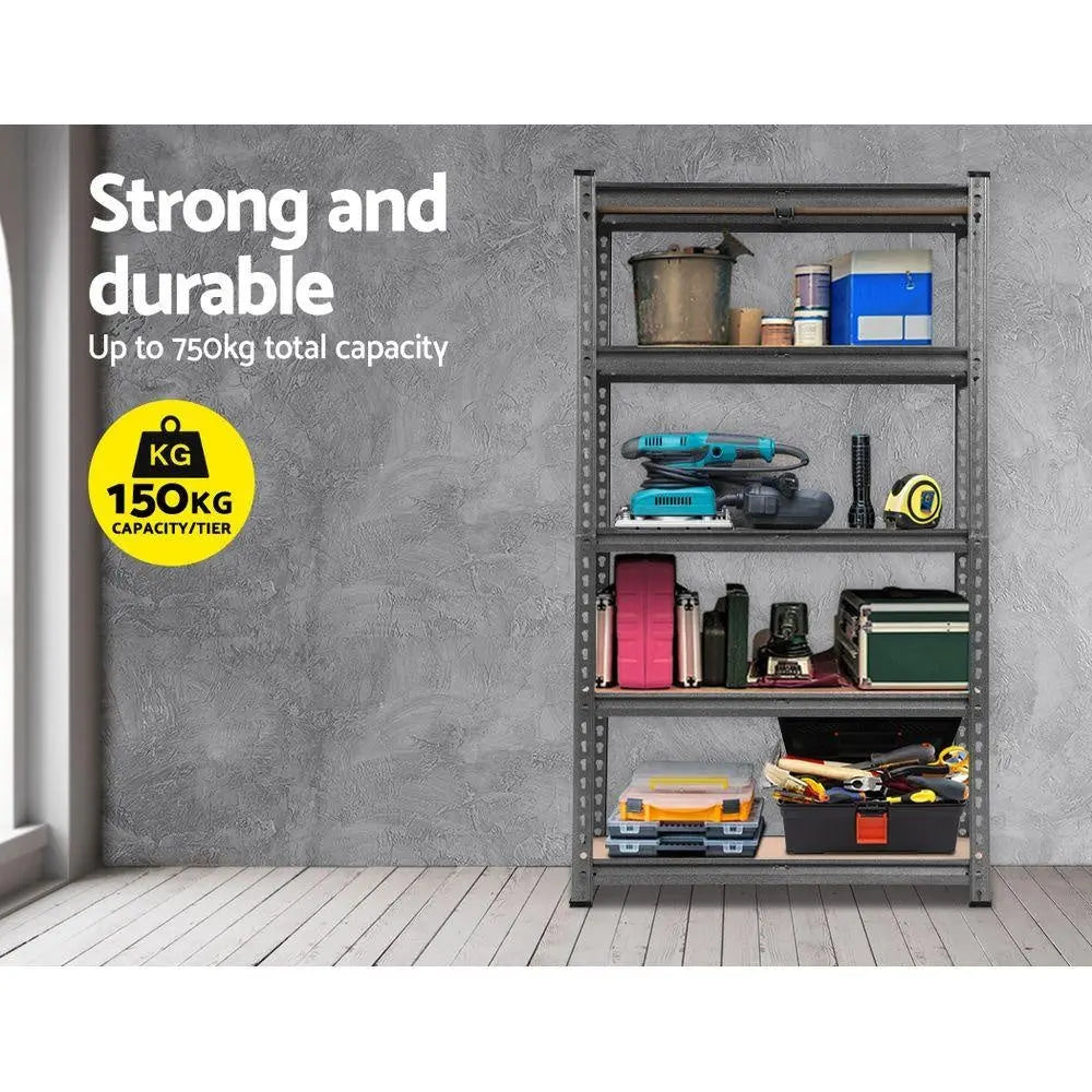 Giantz 5x1.5M Warehouse Racking Shelving Storage Rack Steel Garage Shelf Shelves Deals499