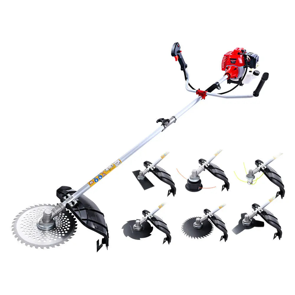 Giantz 62CC Pole Chainsaw Petrol 7 In 1 Brush Cutter Whipper Snipper Multi Tools Deals499