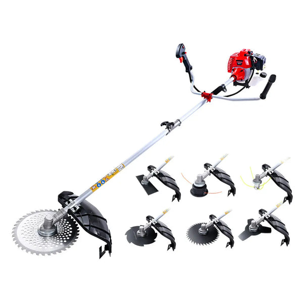 Giantz 62CC Pole Chainsaw Petrol 7 In 1 Brush Cutter Whipper Snipper Multi Tools Deals499