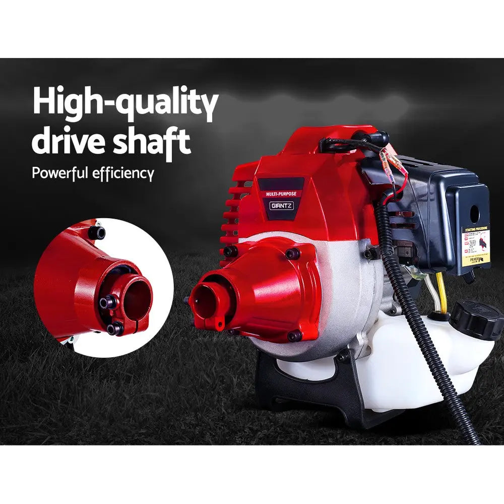 Giantz 62CC Pole Chainsaw Petrol 7 In 1 Brush Cutter Whipper Snipper Multi Tools Deals499