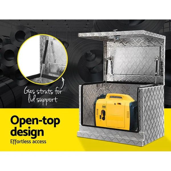 Giantz 75x50x55cm Aluminium Tool box Generator Toolbox Truck Ute Trailer Canopy Deals499