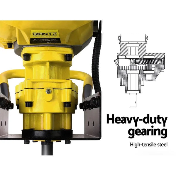 Giantz 80CC Petrol Post Hole Digger Auger Bits Drill Borer Fence Extension Deals499