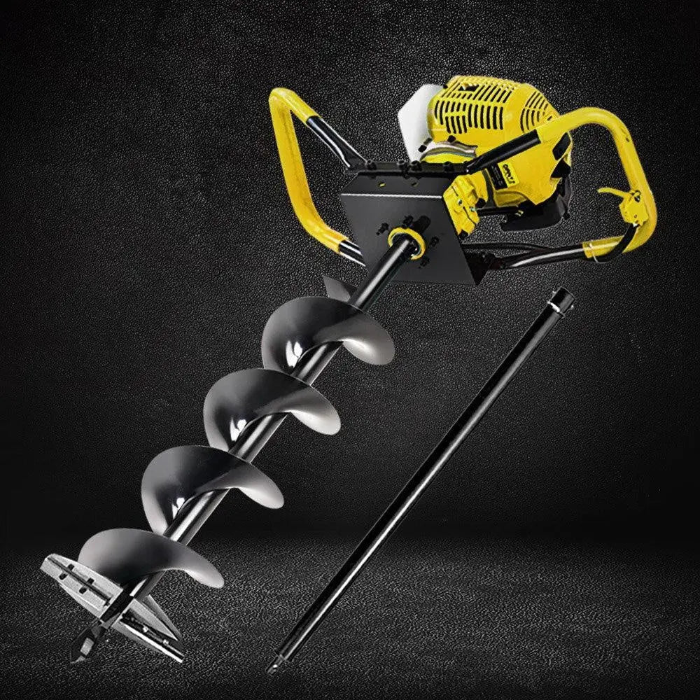 Giantz 80CC Petrol Post Hole Digger Auger Bits Drill Borer Fence Extension Deals499