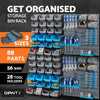 Giantz 88 Parts Wall-Mounted Storage Bin Rack Tool Garage Shelving Organiser Box Deals499