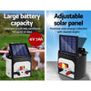 Giantz 8km Solar Electric Fence Energiser Charger with 400M Tape and 25pcs Insulators Deals499