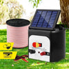Giantz 8km Solar Electric Fence Energiser Charger with 400M Tape and 25pcs Insulators Deals499