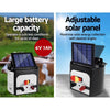 Giantz 8km Solar Electric Fence Energiser Charger with 500M Tape and 25pcs Insulators Deals499